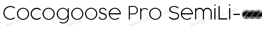 Cocogoose Pro SemiLi字体转换